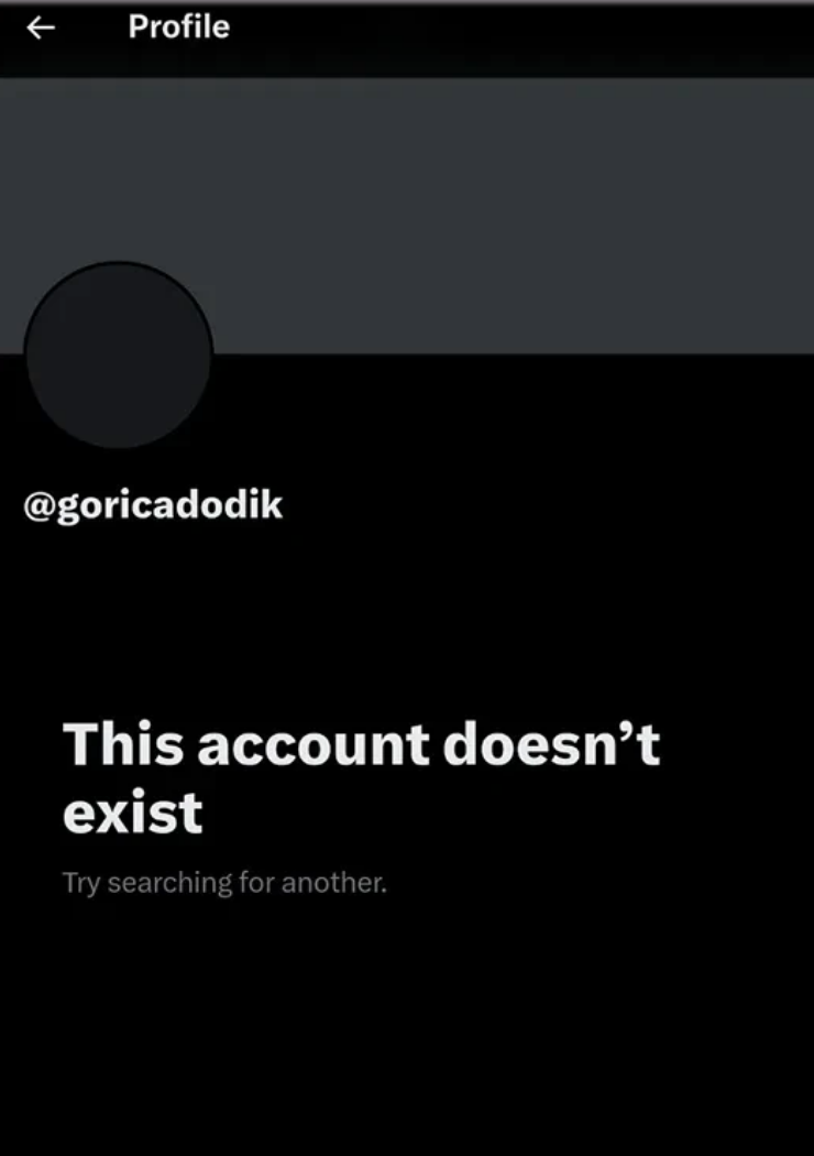account not found