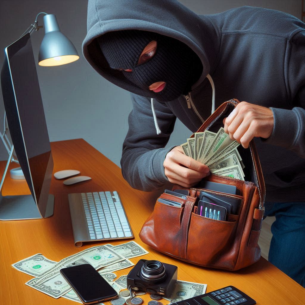 Steal money